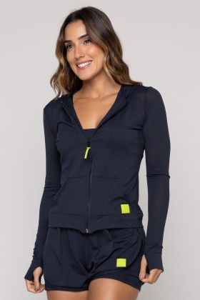 Casaco Dry Fit Preto
