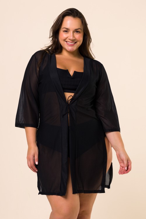 Kimono Liso Preto